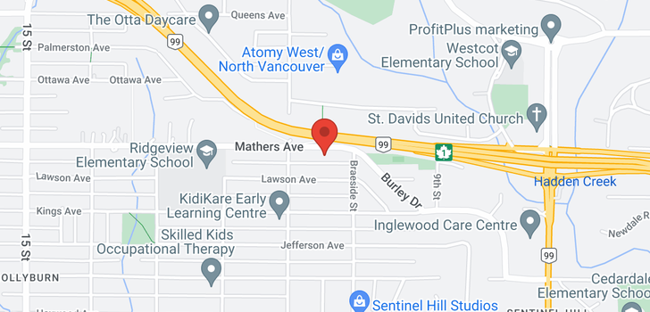 map of 1046 MATHERS AVENUE